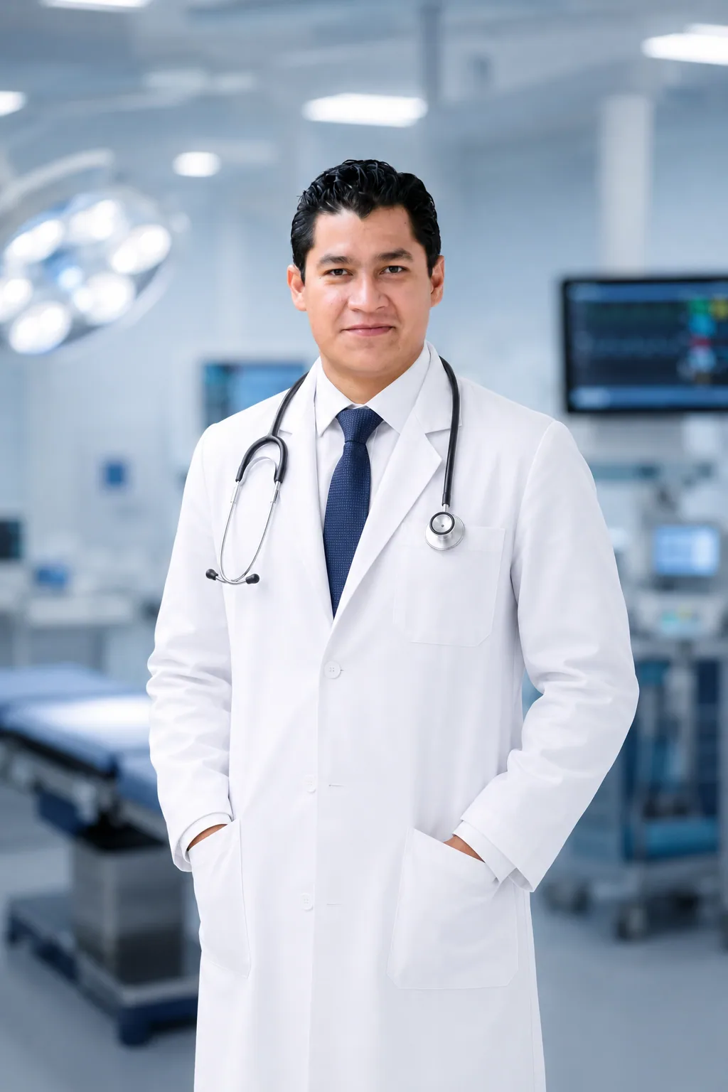 Dr. Jesús Manuel Sifuentes Cháirez en bata profesional